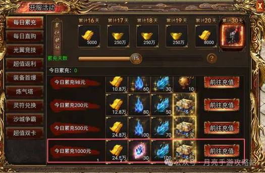 传奇sf网站限时充值优惠